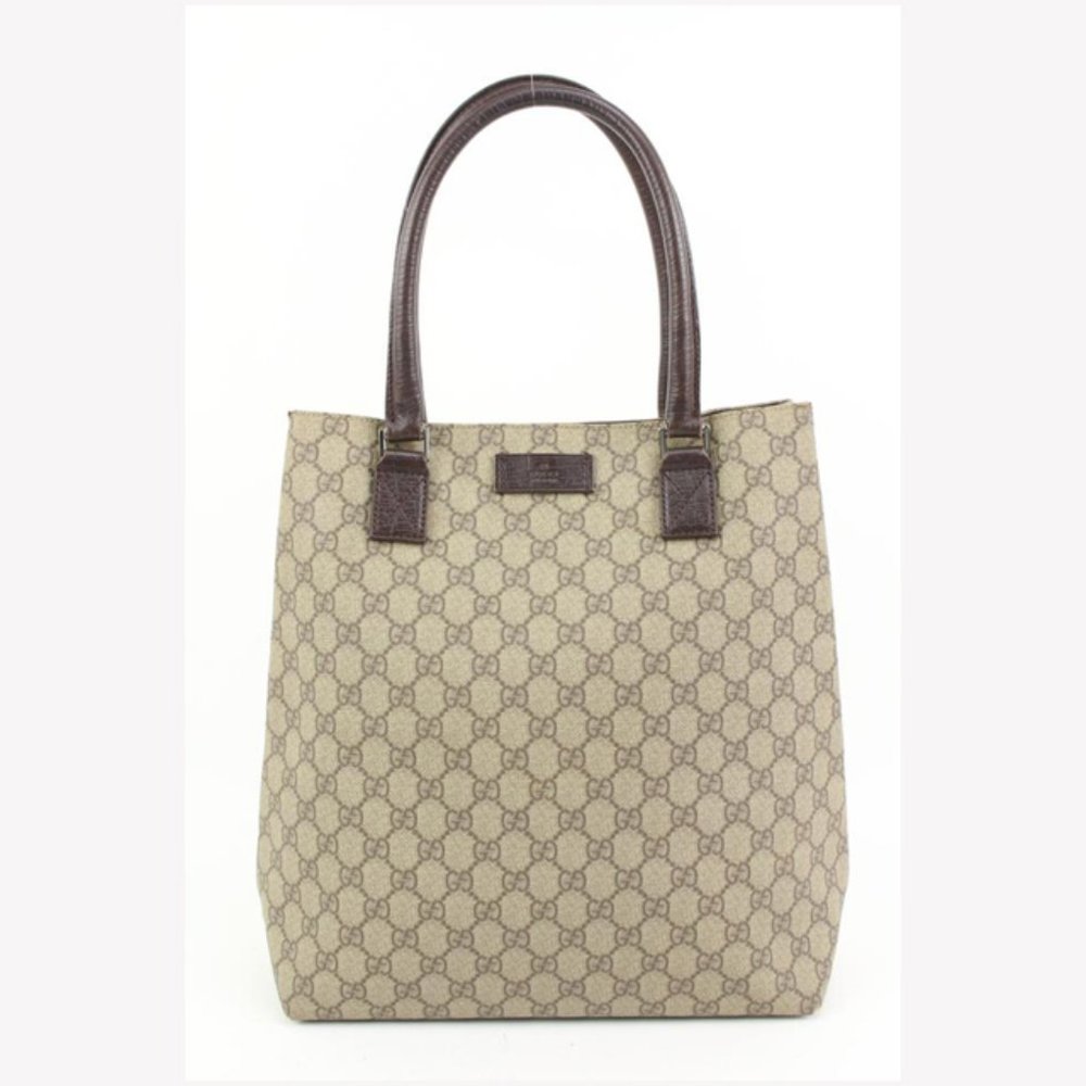 Gucci Brown Supreme GG Tote Bag